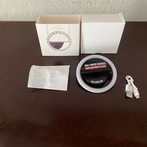 Hollywood Branded Ring Light with USB Cable